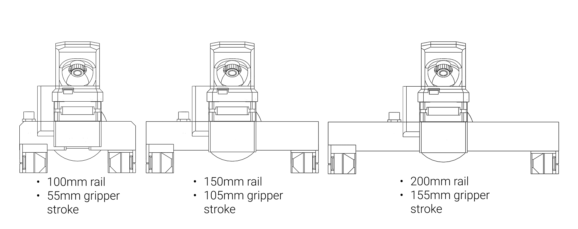 MSG gripper stroke variants